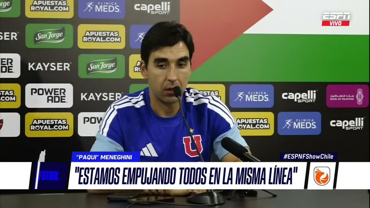 "LOGRAMOS CONTROLAR LAS ACCIONES Y GENERAR MÁS OCASIONES" Francisco Meneghini analizó el empate sin goles de la U. de Chile ante Palestino en La Cisterna. ▶️ Mira #ESPNFShowChile en el Plan Premium de #DisneyPlus.
