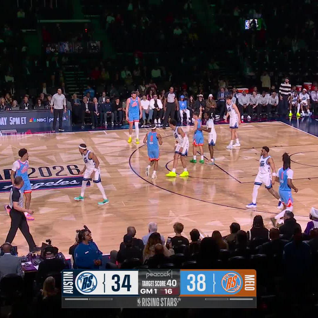 DYLAN CALLED GAME 😤😤😤 Team Melo moves on to the Rising Stars Championship! 📺 Peacock