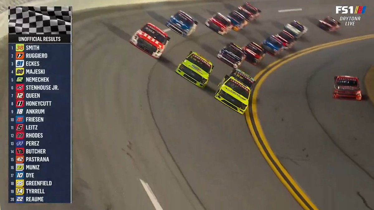 What a finish! Chandler Smith wins the NASCAR Truck Series race at Daytona!