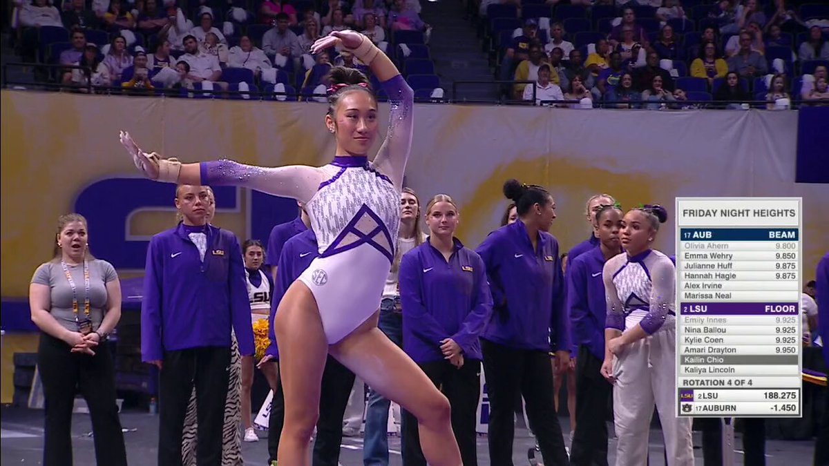 KAILIN CHIO IS PERFECT ON FLOOR 🔟 She scores her first career perfect 10 on the event 👏