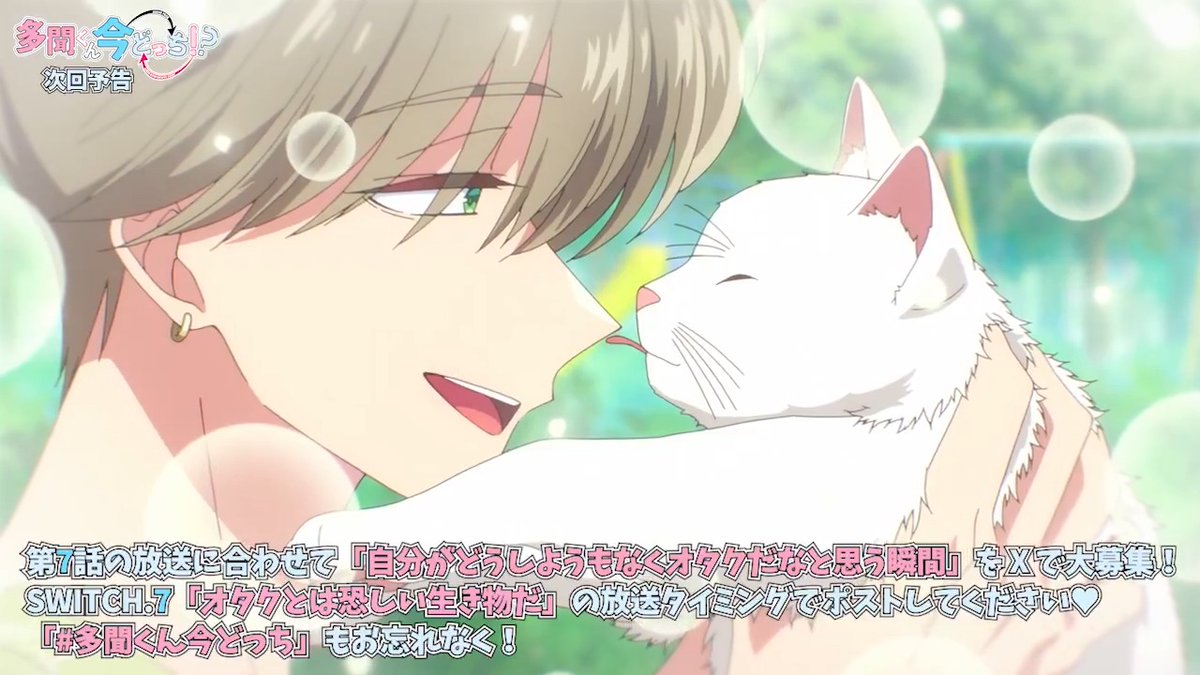 ˚♡˖° ── 次回予告 ナレーション:橘 敬人 ──⋆˚♡˖° SWITCH.7 オタクとは恐ろしい生き物だ 【自分がどうしようもなくオタクだなと思う瞬間】をみんなで語っていきましょう！ #多聞くん今どっち もつけて ポストしてくださいね♥ 期間は2/14(土)24:30〜26:00まで🫶