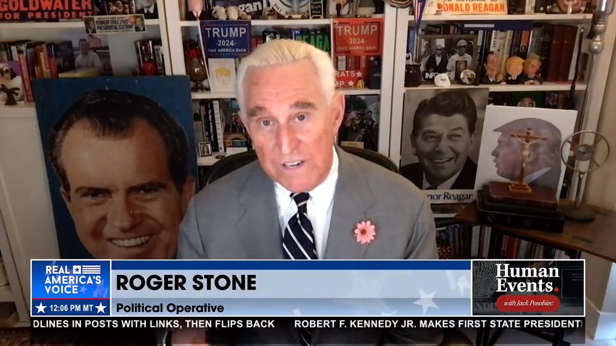 🚨Roger Stone: “There’s a Direct Line Between Deep State Actions Against JFK, Nixon, Reagan, and Trump… Nixon was threatening the power of the CIA and threatening to reorganize the national security apparatus…for that reason he had to be taken down.”