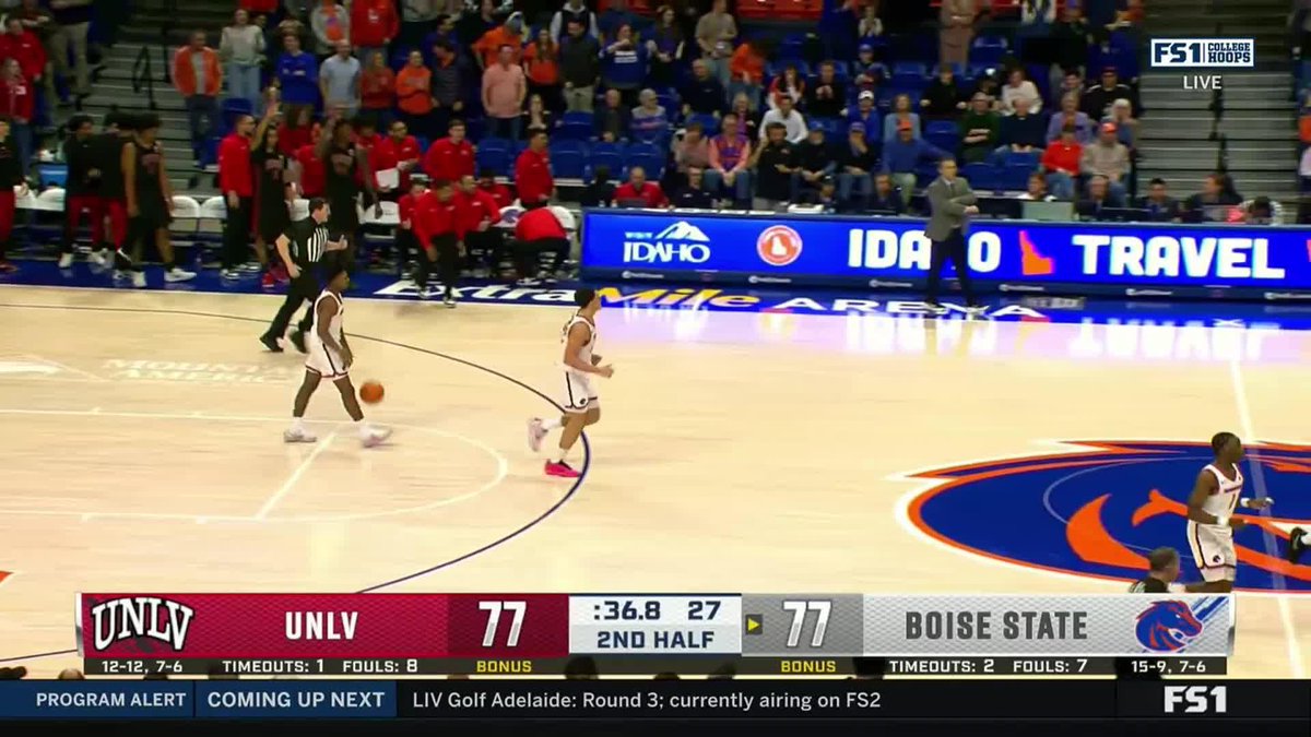 Dra Gibbs-Lawhorn rallies UNLV back from 23 down with an unreal showing. 25 in the second half at Boise State and an OT win for the Runnin’ Rebs. UNLV now 8-6 in MWC play in Y1 under Josh Pastner.