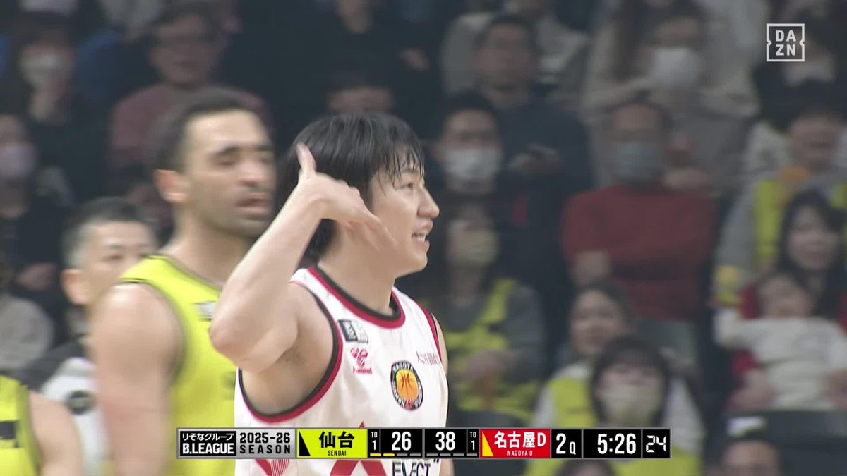日本代表PG躍動🇯🇵 齋藤拓実が止まらない🕺 名古屋Dのオフェンスを引っ張る 🏆B1第23節 🆚仙台×名古屋D 📺#DAZN LIVE配信中 #Bリーグ #だったらDAZN #りそなグループ 名古屋ダイヤモンドドルフィンズ 公式