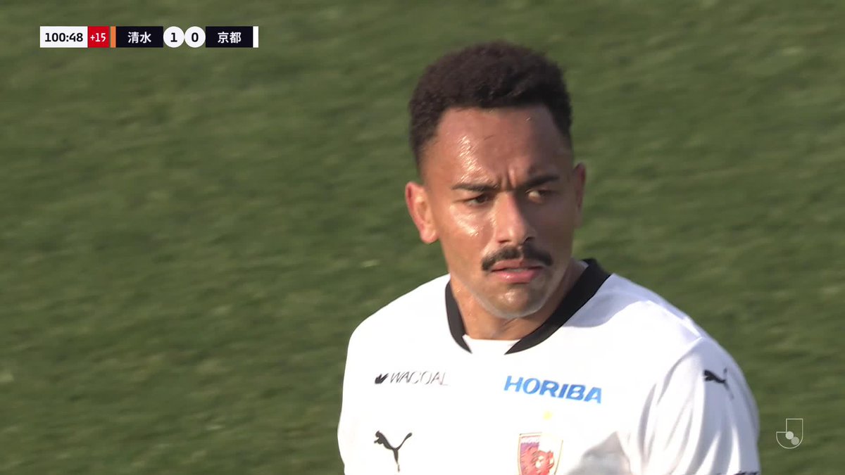 90+12分、京都が意地の同点弾💥 🎦 ゴール動画 🏆 明治安田Ｊ１百年構想リーグ 地域リーグラウンド 第2節 🆚 清水vs京都 🔢 1-1 ⌚️ 90+12分 ⚽️ ラファエル エリアス（京都） #Ｊリーグ