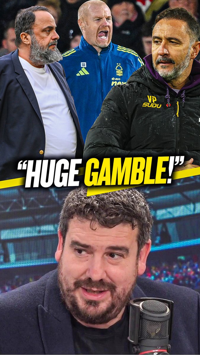 Alex Crook says Nottingham Forest are taking a "huge gamble" sacking Sean Dyche for Vitor Pereira
