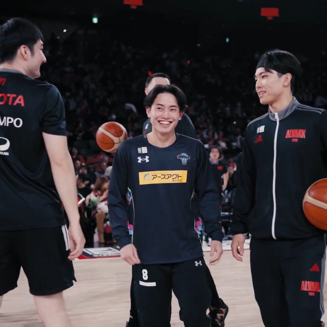 いつまでも可愛がられる弟キャラ・轟琉維🙌 #アルバルク東京 #GRITUP #Bリーグ