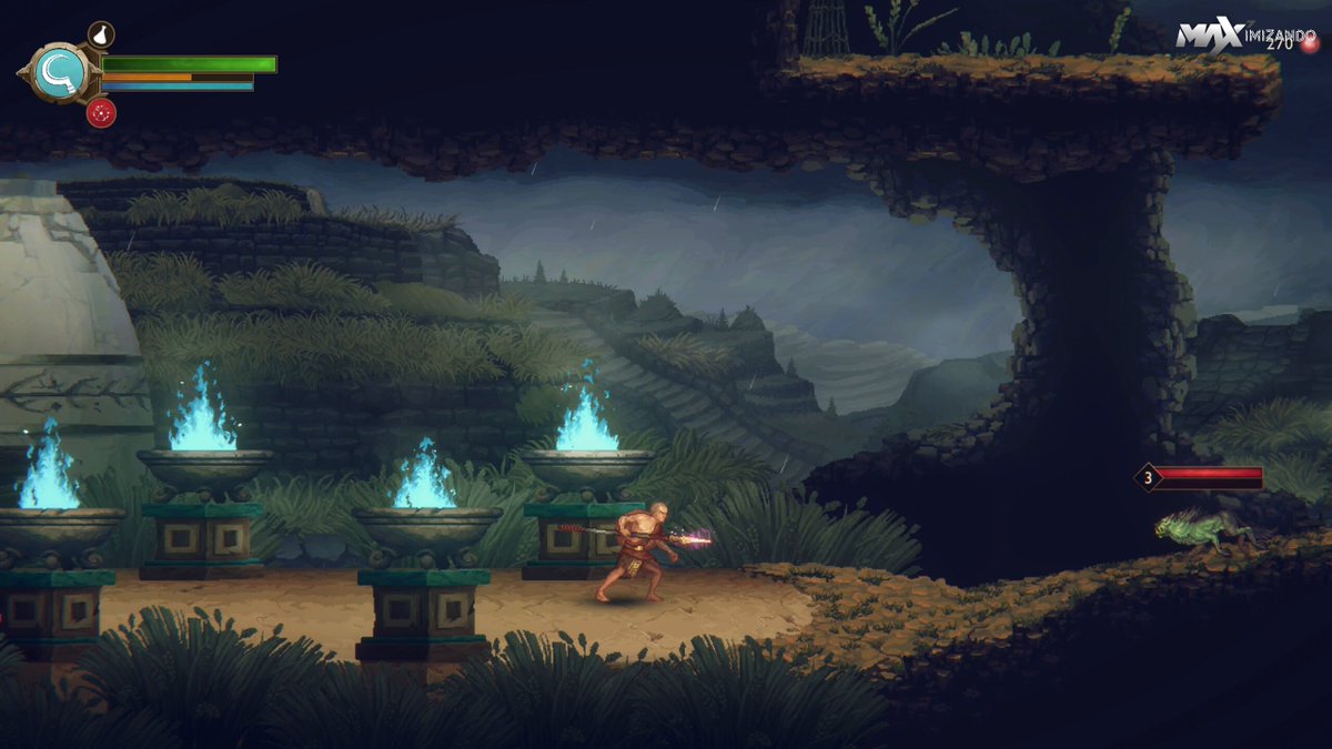 Isso aqui é só um pouquinho do jogo que muitos estão desdenhando. Eu to me divertindo pra cacete, especialmente pq adoro metroidvania. Ai tu coloca lore de GOW, um estilo de arte que é sim bem bonito, mas as mecânicas clássicas de metroidvanias que vão elevando o gameplay e exploração. Só pode dar em diversão. #Godofwarsonsofsparta #PS5