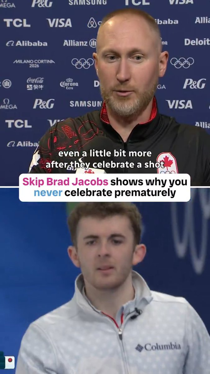 Skip Team Jacobs shows why you never celebrate prematurely in curling 👀🥌