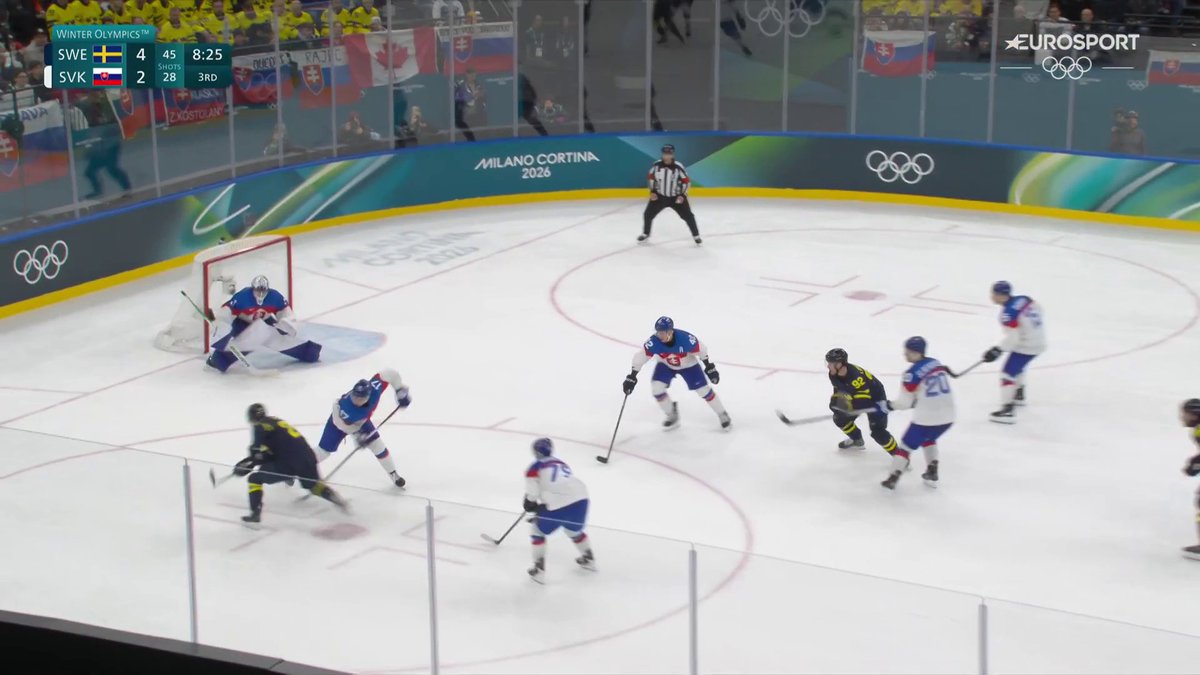 "Vilken dragning utav Lucas Raymond!" 🎙 Sverige gör 5-2 genom Lucas Raymond, gruppsegern är i sikte 🤩 📲 Streama hela OS i Milano Cortina 2026 på HBO Max och se det bästa på Eurosport 1.