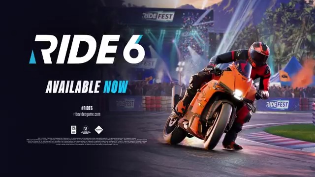#RIDE6 is available now! Rule every track, master high-performance bikes, and challenge iconic legends. It’s time to tear through the road.
