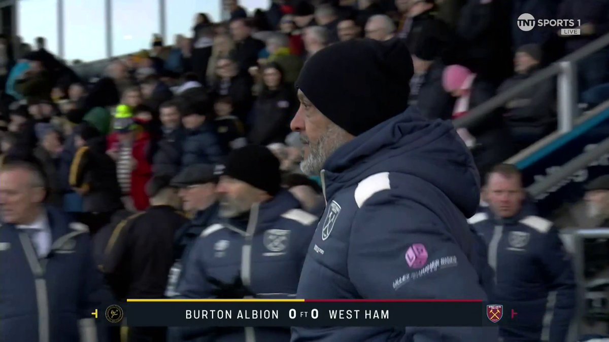 It's goalless at the Pirelli Stadium ⚽️❌ Burton vs West Ham is going into extra-time! 📺 TNT Sports &amp; discovery+ UK