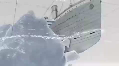 Video shows how the Titanic sank. In total around 1500 people perished in the disaster.