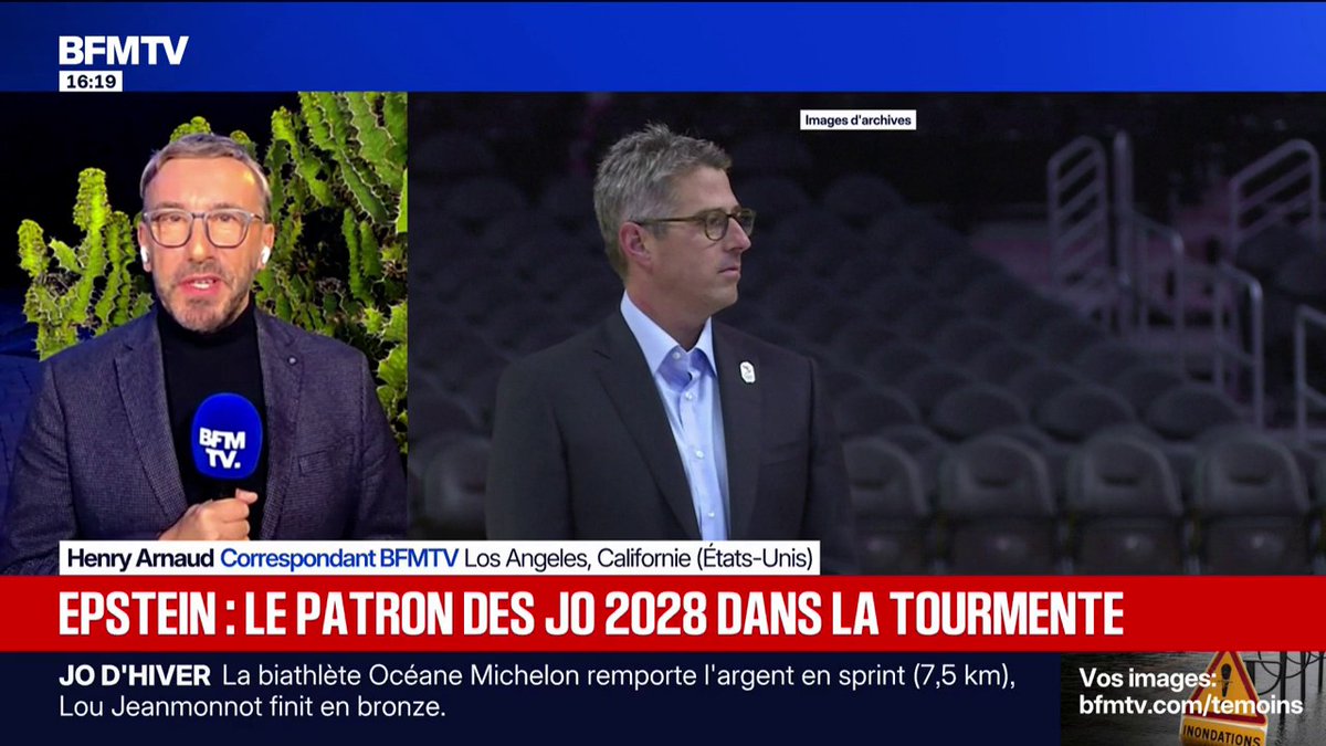 Cité dans le dossier Epstein, le patron des Jeux olympiques de Los Angeles 2028 va céder son agence artistique