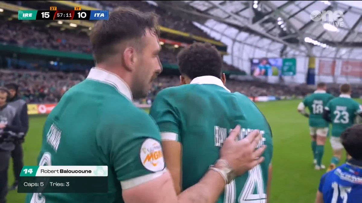 No coincidence that Crowley comes on and Ireland’s tempo picks up almost instantly. He was instrumental throughout this move, with an unbelievable NFL style pass from McCloskey and a fantastic finish from Baloucoune. Great stuff all-round.