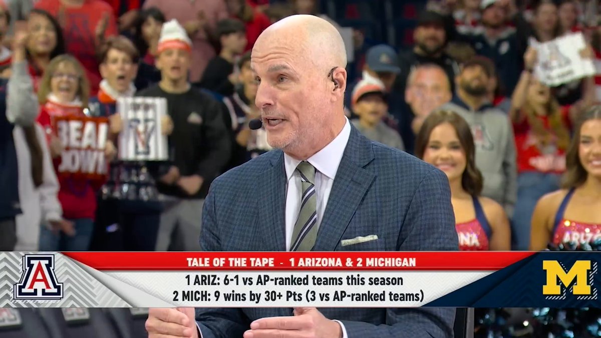 "I think they're on a collision course to play in Indianapolis." Jay Bilas believes Arizona and Michigan have separated themselves to be the two best teams in the country this year 📈