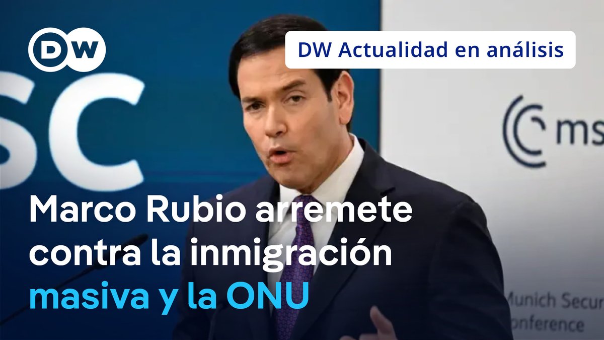 Con Trump, Estados Unidos quiere liderar la "restauración" del orden mundial, dice Marco Rubio El jefe de la diplomacia estadounidense, Marco Rubio, adoptó este sábado un tono conciliador, afirmando que Washington quiere "vigorizar" la relación transatlántica, para que una Europa "fuerte" ayude a remodelar el orden mundial siguiendo la visión del presidente Donald Trump. Ayer, el canciller alemán Friedrich Merz había advertido de la "profunda brecha" que se ha abierto entre Europa y Estados Unidos, asegurando que “la guerra cultural del movimiento MAGA no es la nuestra”.