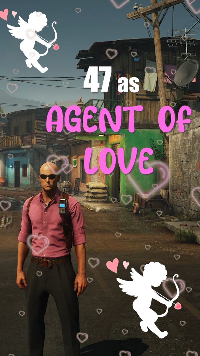 Happy Valentine's day.💕 #HITMAN #Agent47 #Valentinesday