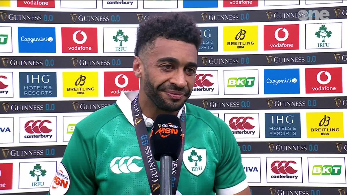 🗣 "To be given the chance to play and to score at the Aviva has been unreal!" Ger Treacy chats to Guinness Men's Six Nation's Player of the Match Robert Baloucoune! #IREvITA | #GuinnessM6N