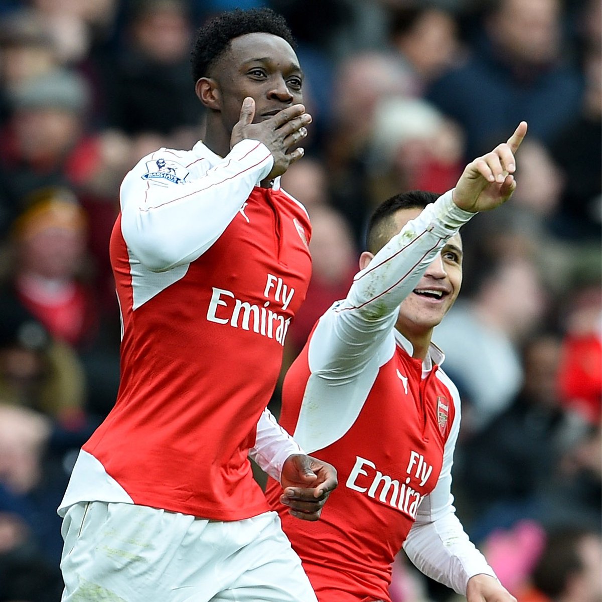 🗓️ 10 years ago today... Danny Welbeck took the roof off Emirates Stadium with a late header against Leicester 🙌