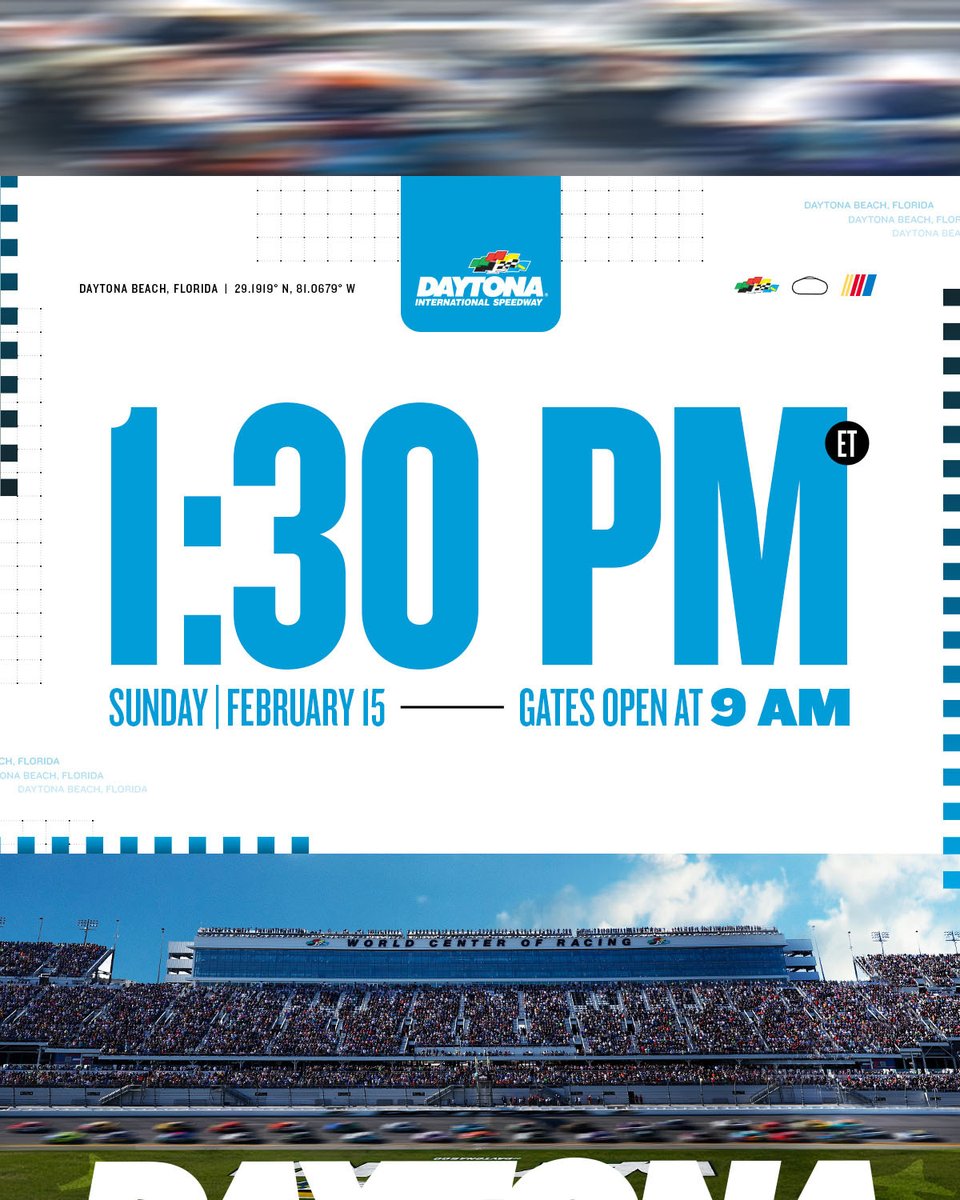 A message from Frank Kelleher, President of DAYTONA on tomorrow's #DAYTONA500. More information to come.