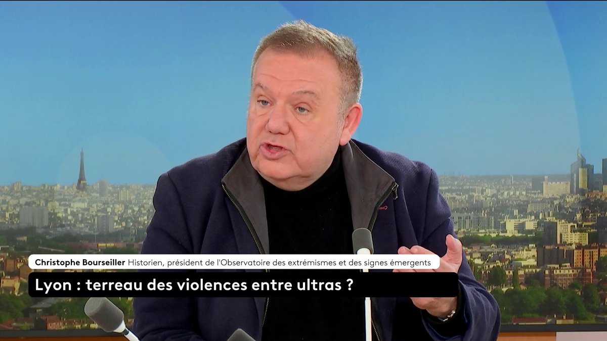 🔴 Attaque à Lyon : "Lyon et Nice sont depuis longtemps des terres d’implantation de groupes d’extrême droite, face auxquels s’est constitué un bloc antifasciste", analyse Christophe Bourseiller, historien et président de l’Observatoire des extrémismes. #ToutEstPolitique #canal16