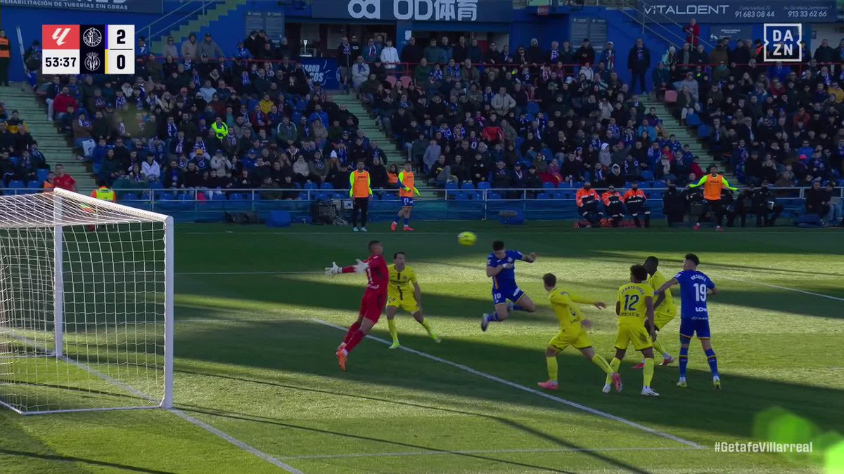 EL FLECHAZO EN GETAFE HA SIDO CON SATRIANO 💘 El golazo del delantero azulón para darle una victoria de ORO al Getafe ante el Villarreal 💥 #LALIGAenDAZN ⚽️