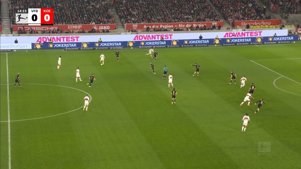 "A wonderful combination" Stuttgart have taken the lead against Koln ⚽️