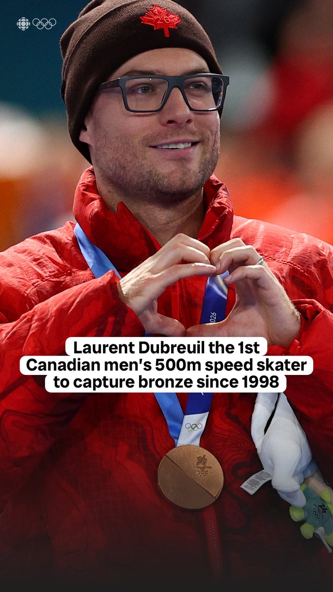 What a moment for Laurent Dubreuil 🇨🇦🥉 #MedalMoments presented by BRP #BRPHeartbeat