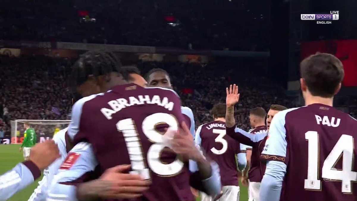 GOAL! With no VAR to check, Tammy Abraham's strike will stand ✅👀 Aston Villa lead against Newcastle! #FACup #AVFC
