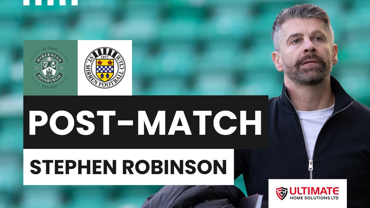Manager Stephen Robinson gave his reaction after our 2-0 defeat away to Hibernian.