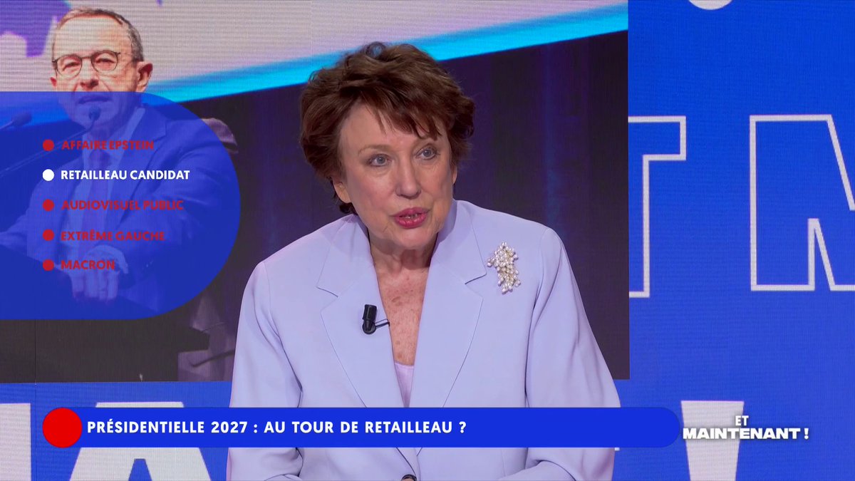 “Les #LR sont en train de mourir, Bruno #Retailleau a 0 % de gagner l’élection présidentielle !” @RoselyneBachelot #EtMaintenant