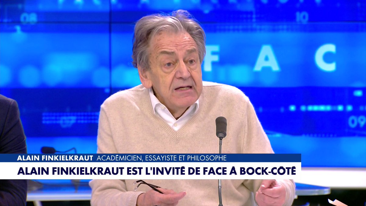 Alain Finkielkraut : «La Ligue des droits de l'homme a protesté contre la dissolution de la Jeune Garde, vraisemblablement impliquée dans la mort de Quentin» #FaceaBockCote