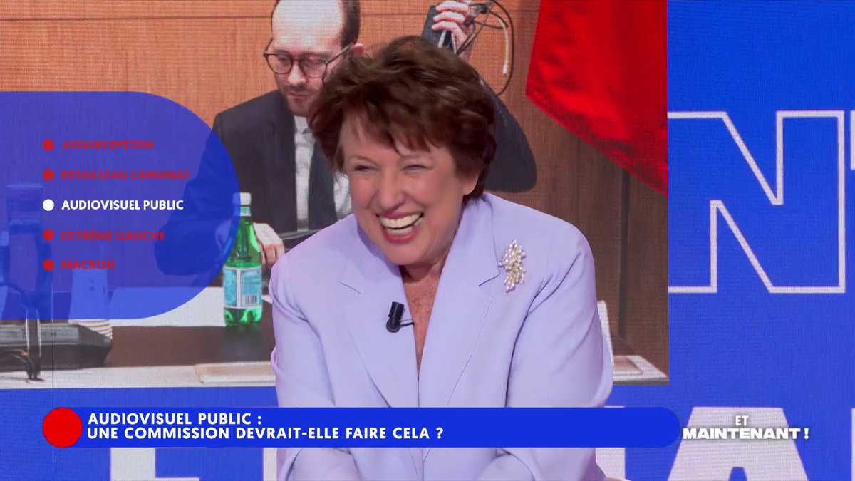 "Les questions du rapporteur Alloncle sont insidieuses et à la limite de l'injure. Je n’ai pas envie d'assister au bal des cons !" @RoselyneBachelot sur son audition par la commission d'enquête sur l'audiovisuel public #EtMaintenant