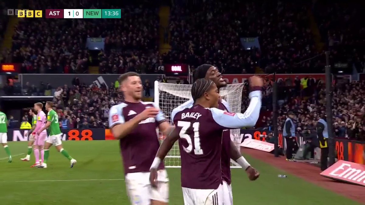 Tammy Abraham scores his first goal since his return to Aston Villa 🔙 But should it have been disallowed for offside? There's no VAR in the FA Cup fourth round 🎥❌