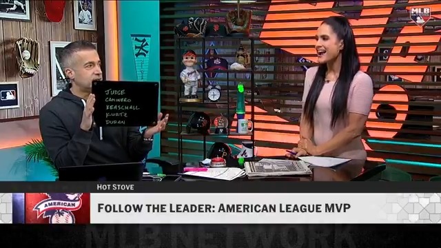 Matt Vasgersian thinks Junior Caminero and Luke Keaschall will both be AL MVP finalists this season 😳 #MLBNHotStove