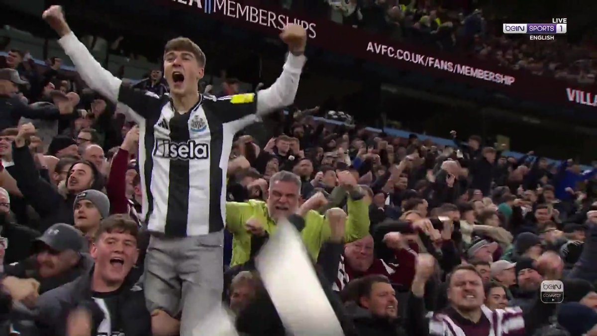 GOAL! No penalty given, no problem! Sandro Tonali's strike takes a heavy deflection and Newcastle are level at Villa Park 🤝 #FACup #NUFC