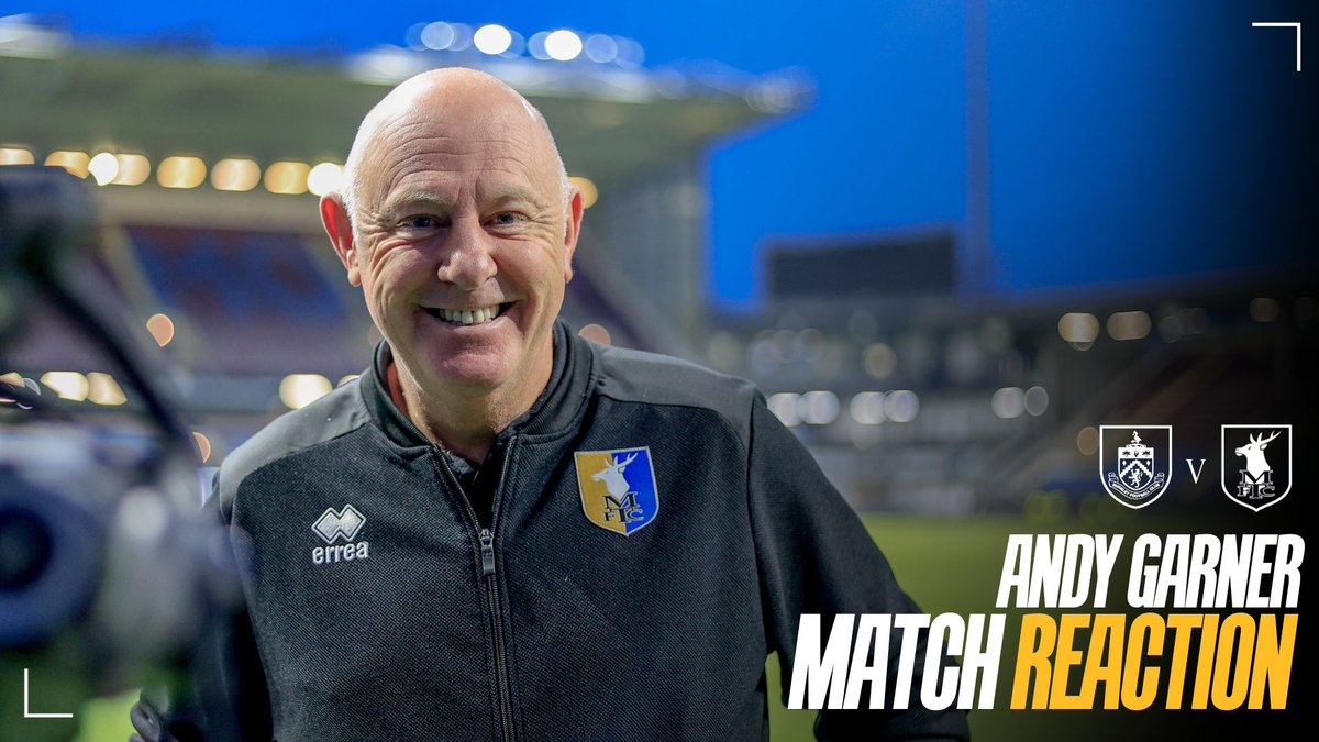 🗣️ First team coach Andy Garner following a momentous cup win. #Stags 🟡🔵