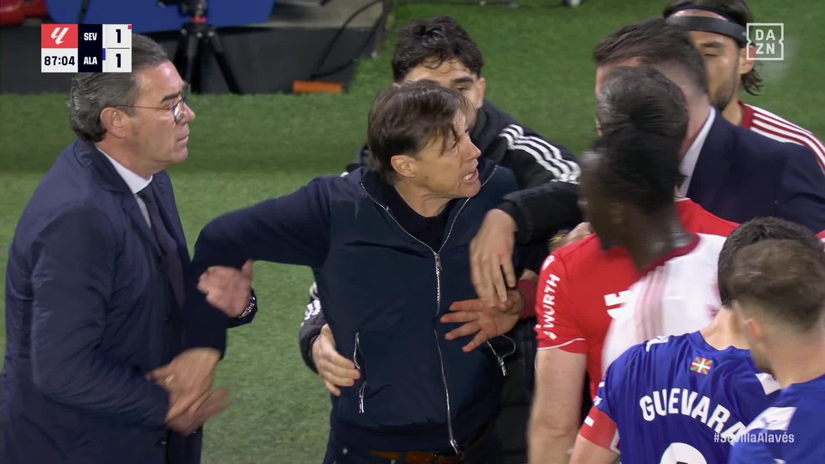 EL TREMENDO ENFADO DE ALMEYDA TRAS SU EXPULSIÓN 😡🟥 #LALIGAenDAZN ⚽️