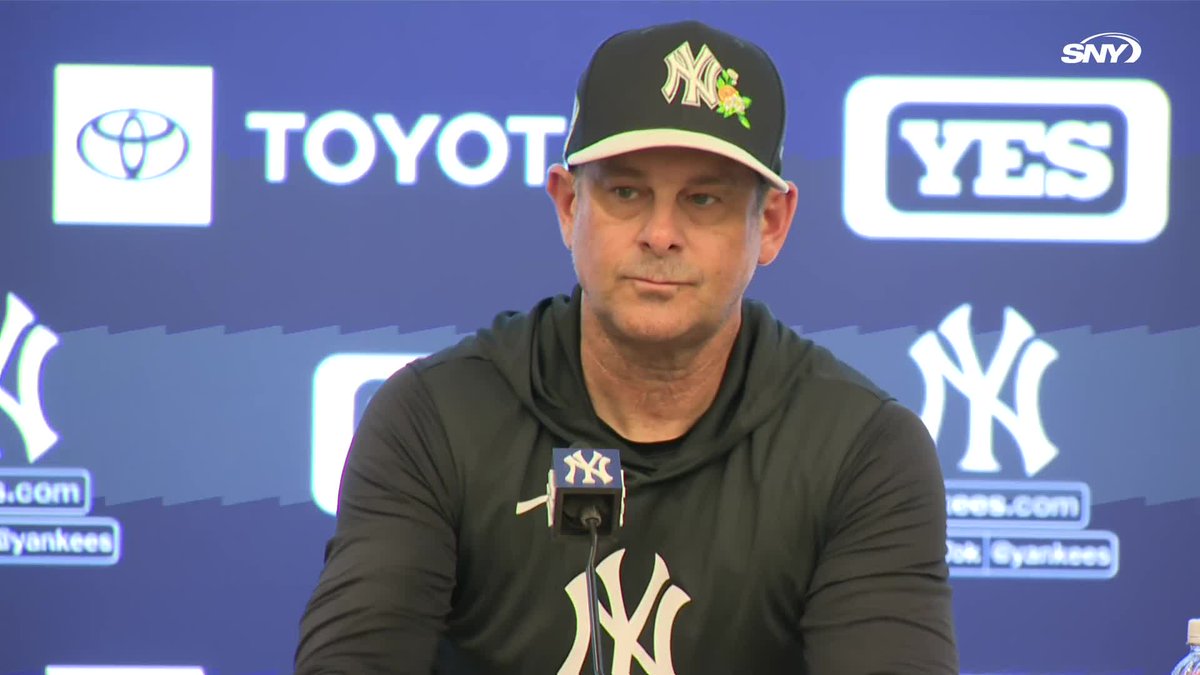 Aaron Boone was asked if, despite the negative narratives around the Yankees “running it back,” the familiarity could be an advantage with players leaving for the WBC: "That's a good point. That's an excellent point, I like that."