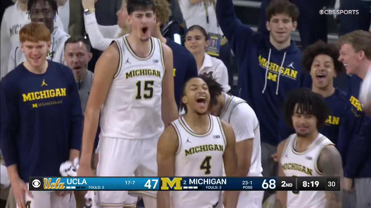Just some pretty basketball, Michigan Men's Basketball 🤩 📺: CBS