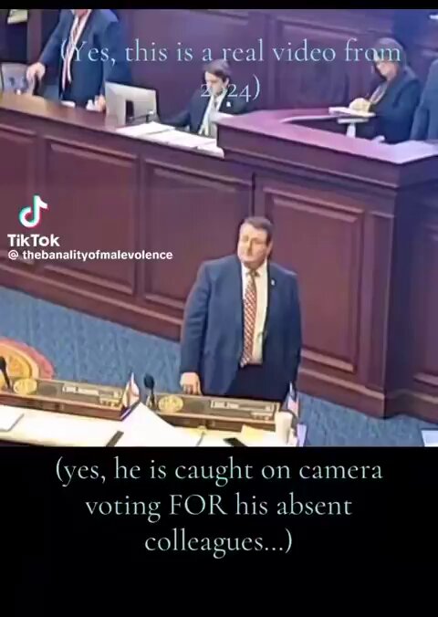 Hey Randy, is this you violating the law by casting votes on behalf of people who weren't you?