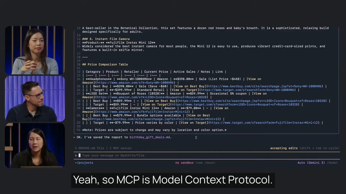 Model Context Protocol (MCP) lets Gemini CLI connect to your databases, cloud services, and local files without custom integrations for every tool! Watch this week’s livestream to see how it works →
