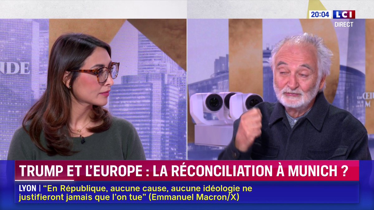 🗣️ "Si les troupes russes arrivent à Berlin, le président de la République française considérera que l’espace vital français est menacé. Nous n’avons plus besoin des Américains", explique Jacques Attali, à propos d’un possible remplacement du parapluie nucléaire américain
