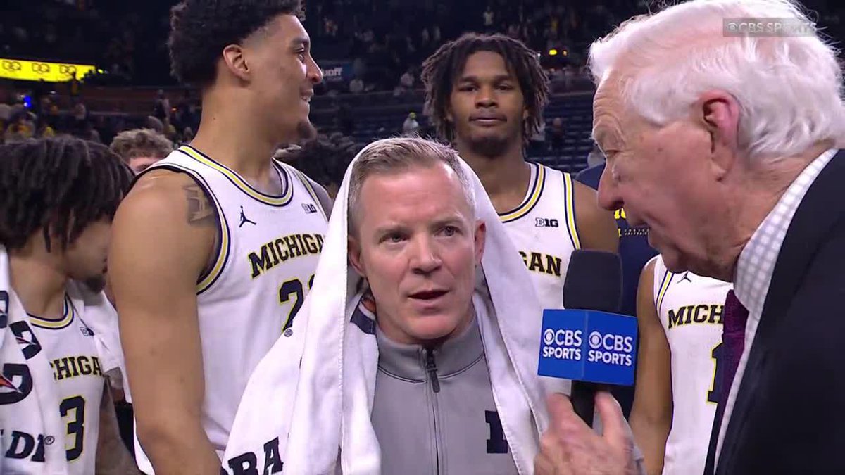 "It's rare to have a group that's this connected." Dusty May told Bill Raftery he's proud of the way his team is coming together. Michigan Men's Basketball