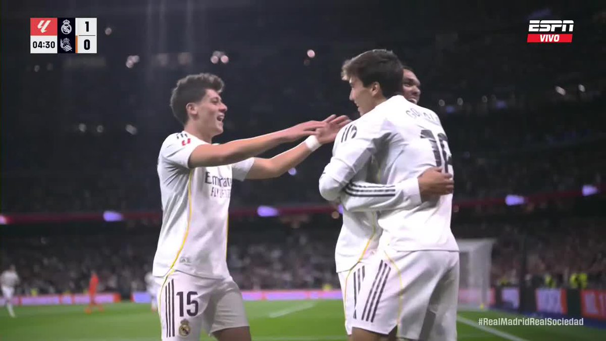 Real Madrid tiene en Gonzalo García a un goleador sensacional. Alma de delantero.