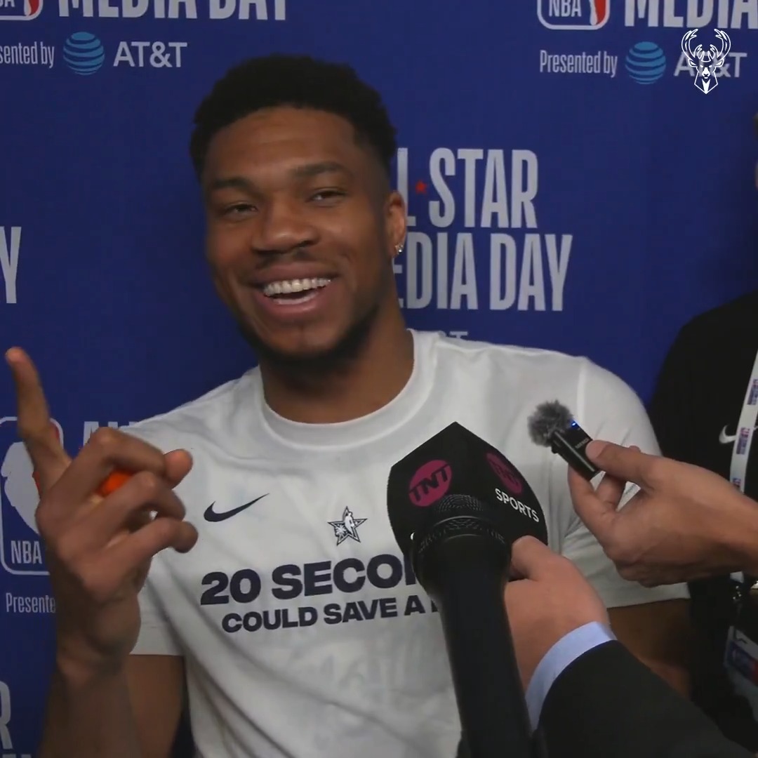"I like ones a lot." Giannis is all for a 1v1 competition.