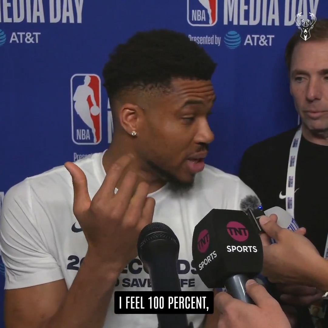 "I feel good. I feel 100 percent, to be honest with you."