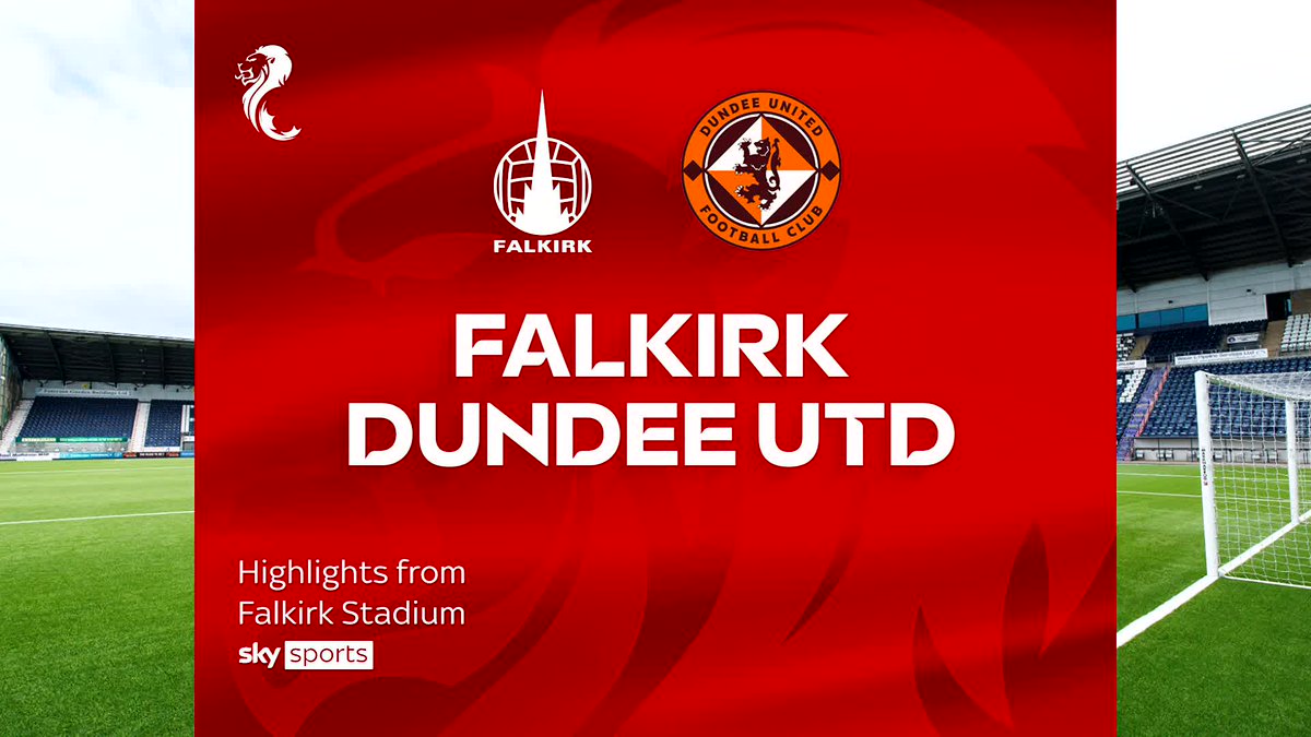 🍊 There was a five-goal thriller as Dundee Utd twice came from behind to beat Falkirk, who had Liam Henderson sent off after a VAR review ⤵️