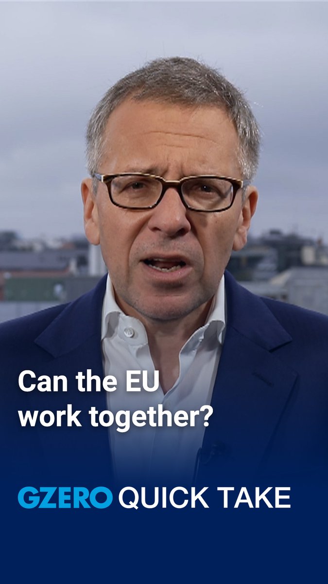 one america. twenty-seven europes. the imbalance is structural. even if europe spends more, moves faster, acts tougher...coherence is the test. that’s the conversation in munich. GZERO Media